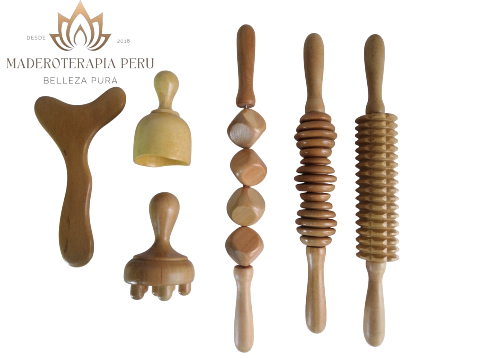 Kit de Maderoterapia Corporal de 6 piezas